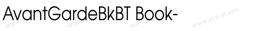 AvantGardeBkBT Book字体转换